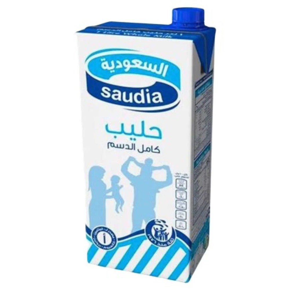 السعودية حليب كامل الدسم 1 لتر